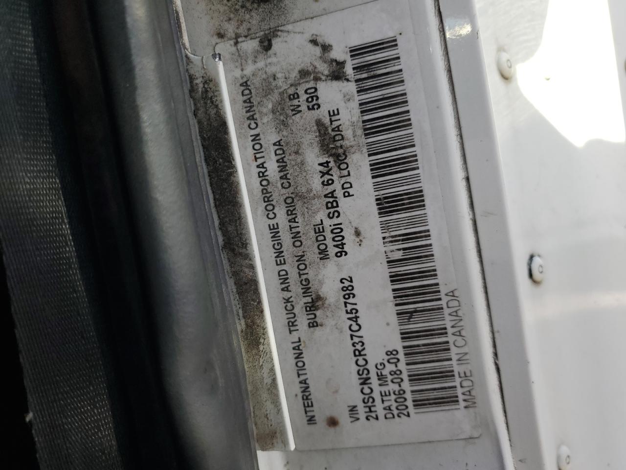 Lot #3268951219 2007 INTERNATIONAL 9400 9400I