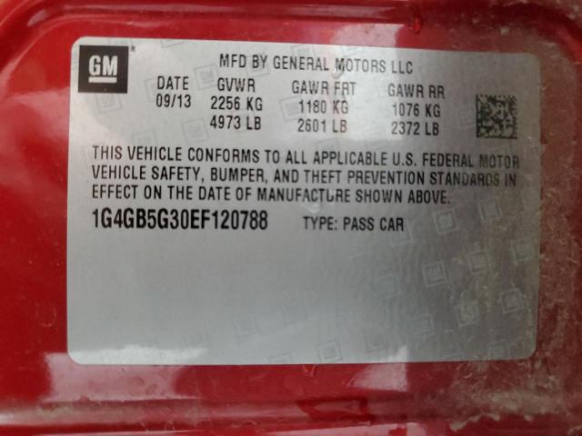 2014 BUICK LACROSSE #3305296307