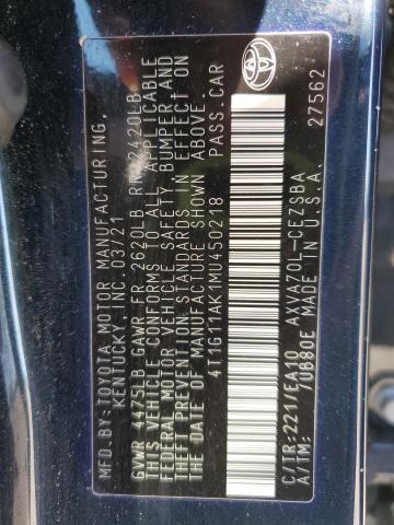 2021 TOYOTA CAMRY SE #3296085862