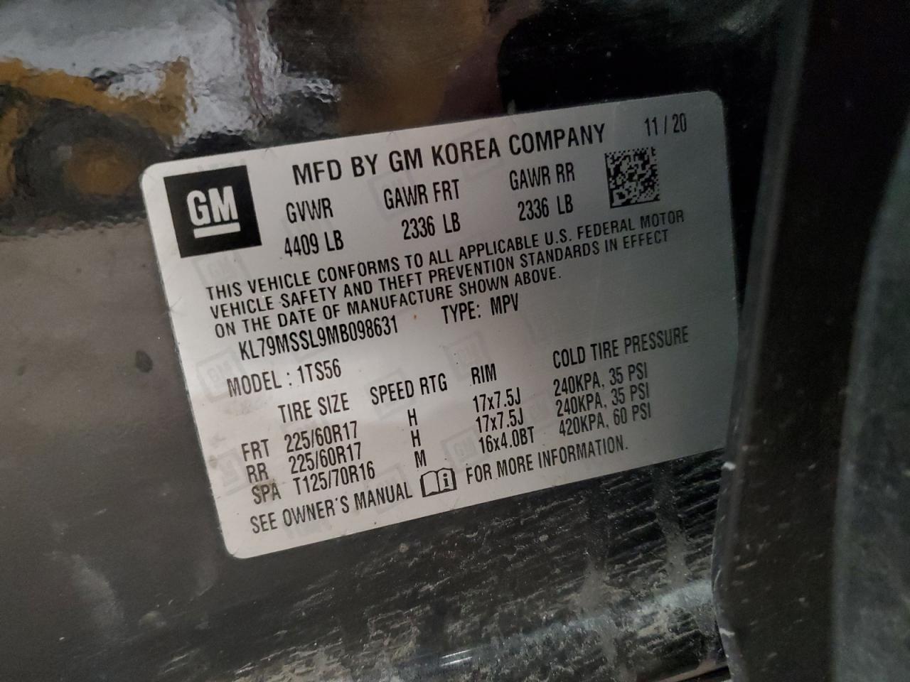 CHEVROLET TRAILBLAZER ACTIV