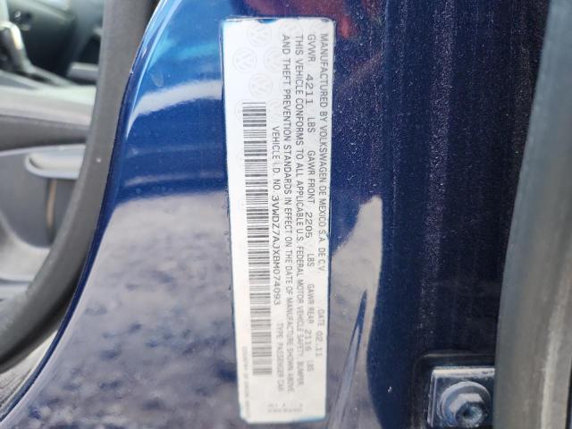 2011 VOLKSWAGEN JETTA SE - 3VWDZ7AJXBM074093