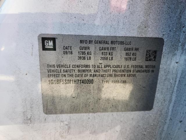 2017 CHEVROLET CRUZE PREM - 1G1BF5SM1H7140090