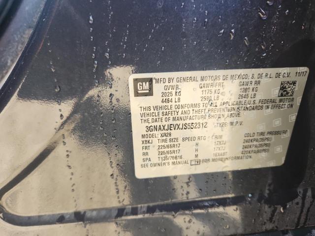 2018 CHEVROLET EQUINOX LT - 3GNAXJEVXJS552312