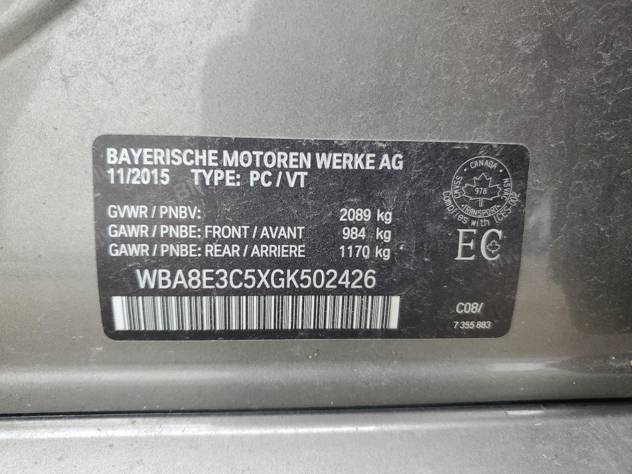 BMW 3 SERIES XI SULEV