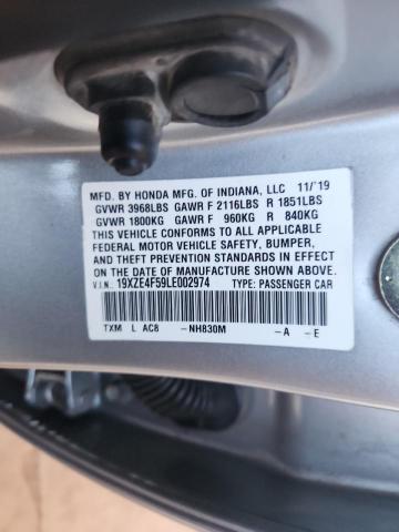 2020 HONDA INSIGHT EX #3301716424