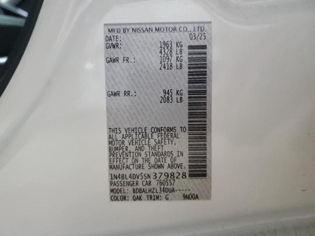 2025 NISSAN ALTIMA SV 1N4BL4DV5SN379828