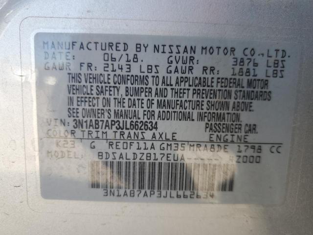 2018 NISSAN SENTRA S #3308567505