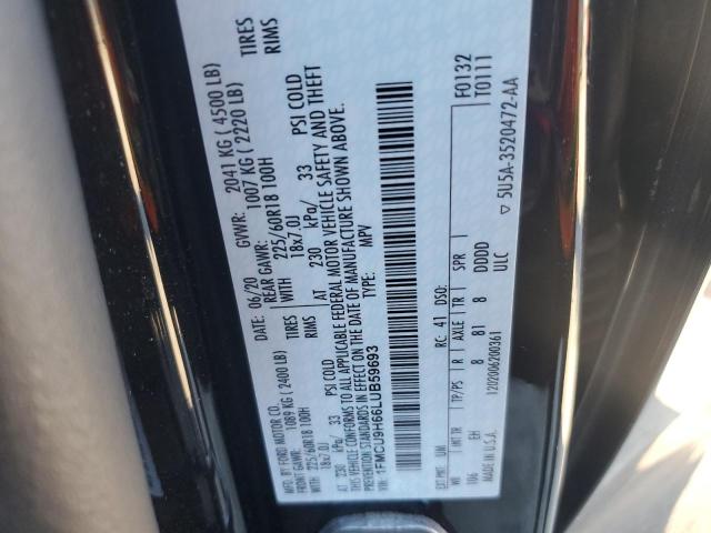 2020 FORD ESCAPE SEL - 1FMCU9H66LUB59693