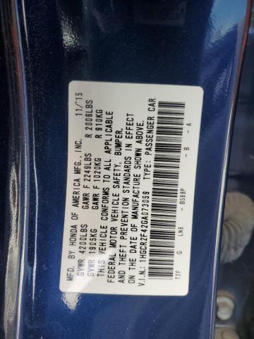 2016 HONDA ACCORD LX #3310302124