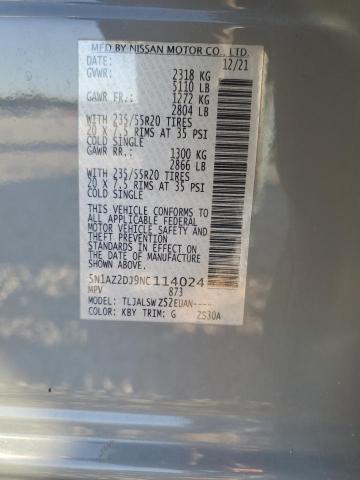 2022 NISSAN MURANO PLA #3294406521