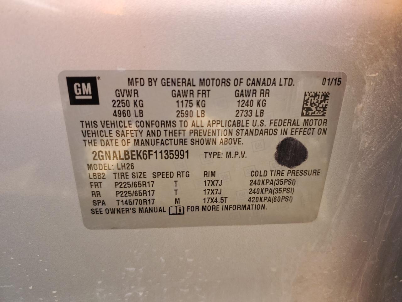 CHEVROLET EQUINOX LT