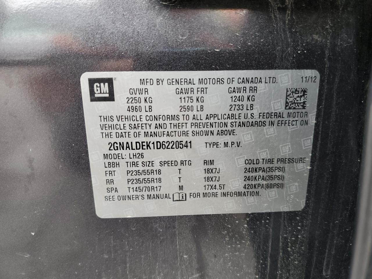 CHEVROLET EQUINOX LT