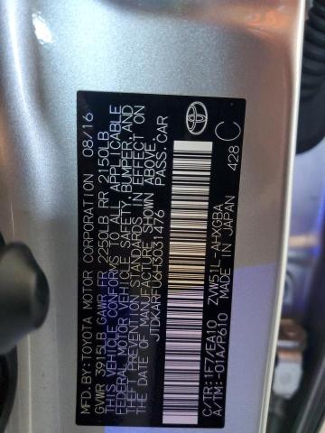 2017 TOYOTA PRIUS - JTDKARFU6H3031476