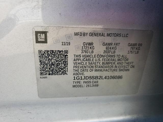 2020 CHEVROLET SONIC LT #3301767333