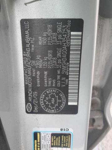 2010 HYUNDAI SANTA FE S - 5NMSHDAG0AH354753