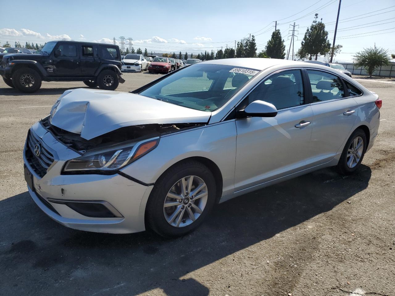 Lot #3302700015 2017 HYUNDAI SONATA SE