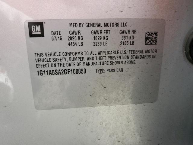 2016 CHEVROLET MALIBU LIM #3285790675