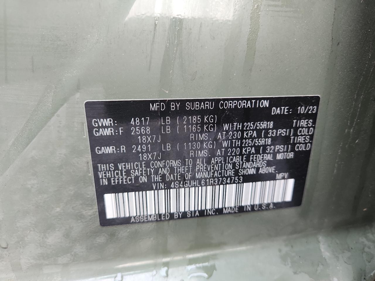 SUBARU CROSSTREK LIMITED