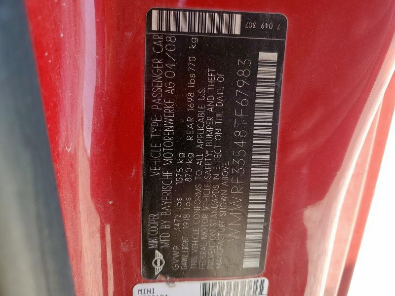 2008 MINI COOPER #3304645948