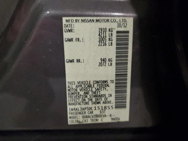 2013 NISSAN ALTIMA 2.5 #3280462143