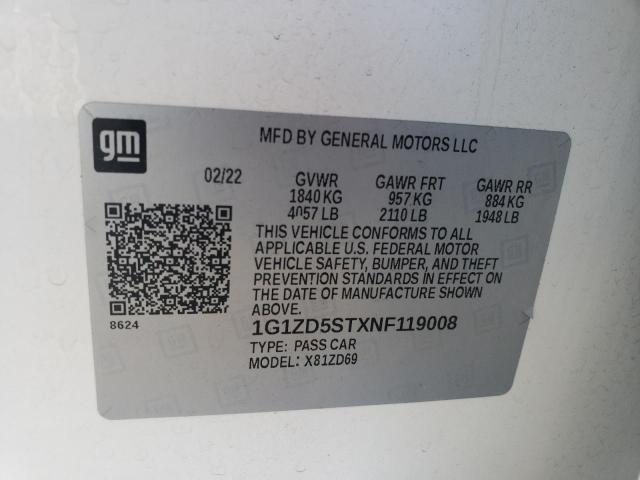 2022 CHEVROLET MALIBU LT #3294442516