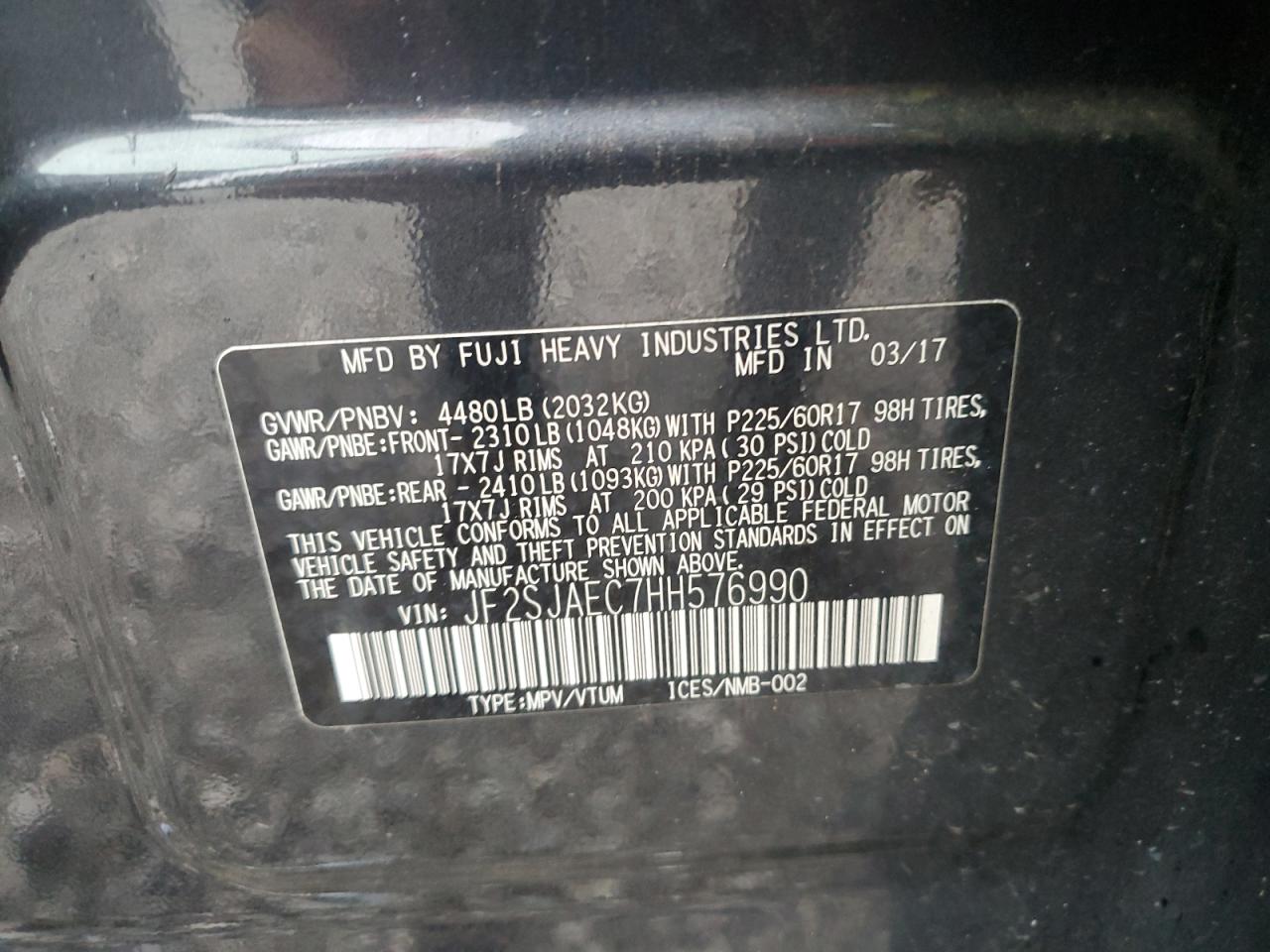 SUBARU FORESTER 2.5I PREMIUM