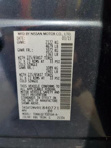 2015 NISSAN ROGUE S #3268326036