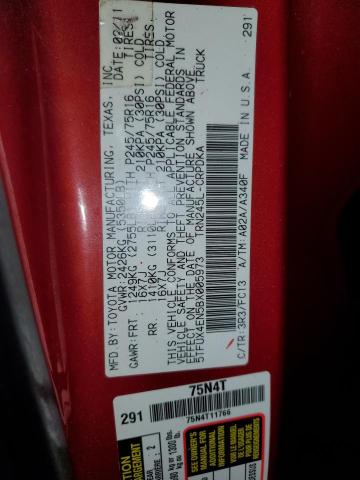 2011 TOYOTA TACOMA ACC - 5TFUX4EN5BX005973