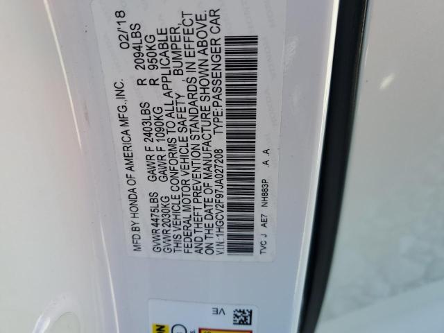 2018 HONDA ACCORD TOU - 1HGCV2F97JA027208
