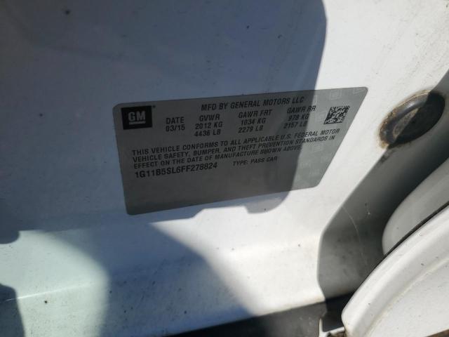 2015 CHEVROLET MALIBU LS 1G11B5SL6FF278824