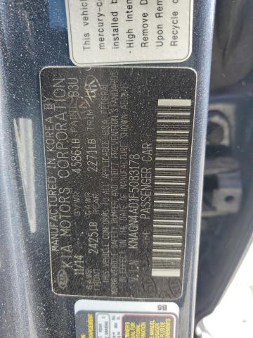 2015 KIA OPTIMA HYB KNAGN4AD1F5083178