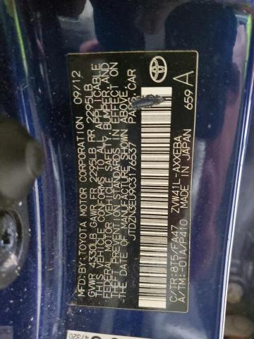 2012 TOYOTA PRIUS V - JTDZN3EU9C3176537