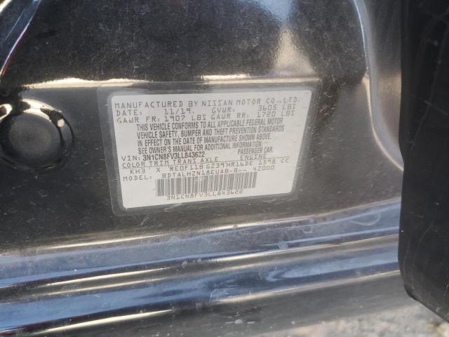 2020 NISSAN VERSA SR 3N1CN8FV3LL843622