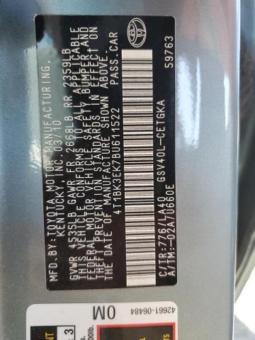 2011 TOYOTA CAMRY SE - 4T1BK3EK7BU611522