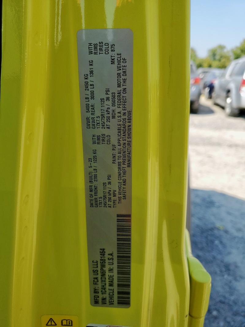 2023 JEEP WRANGLER S 1C4HJXDN6PW681464