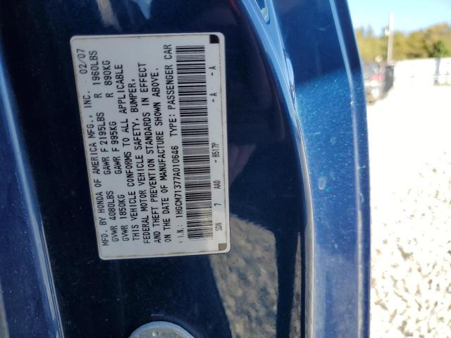 2007 HONDA ACCORD LX #3296224404