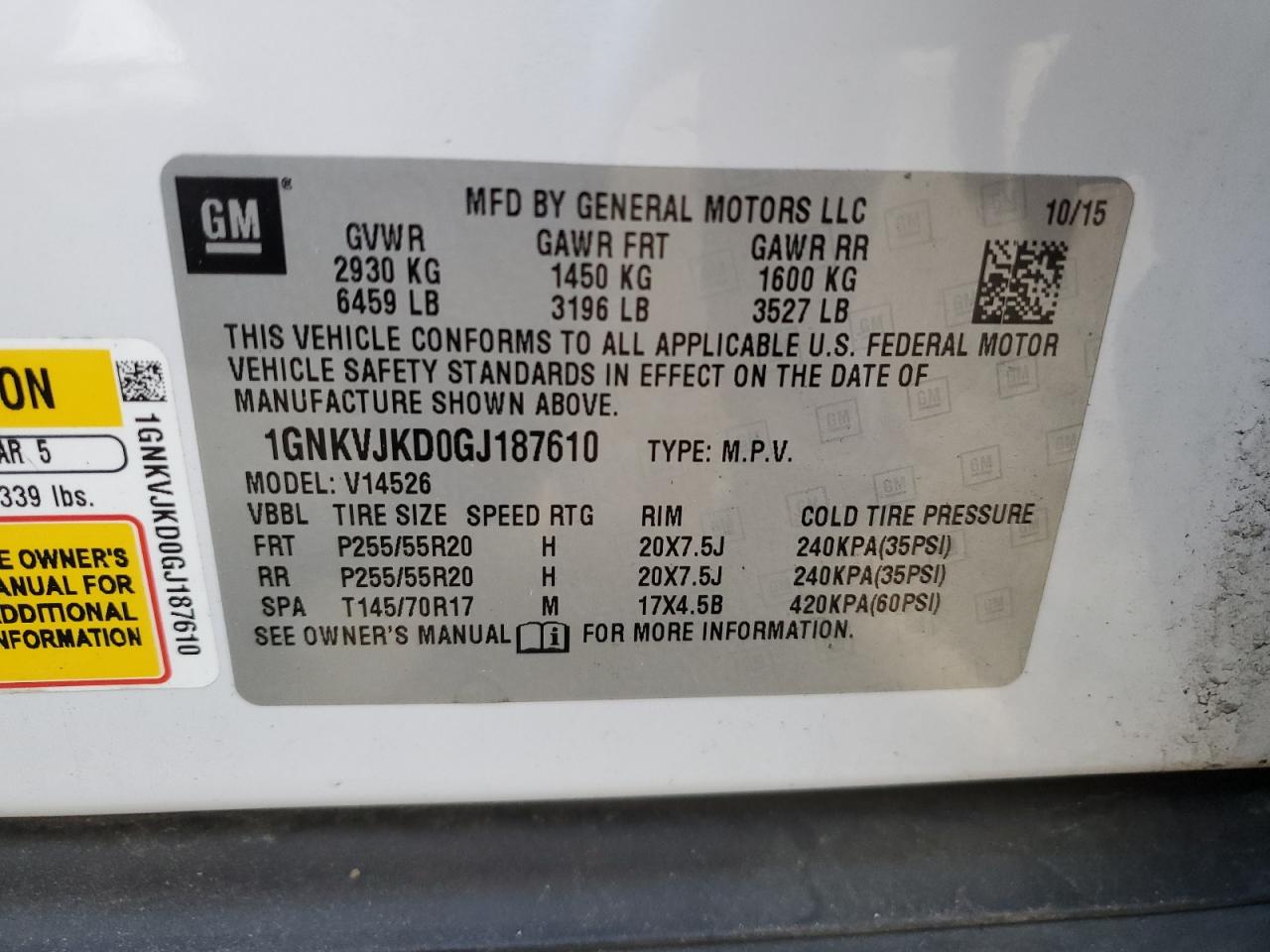 CHEVROLET TRAVERSE LTZ