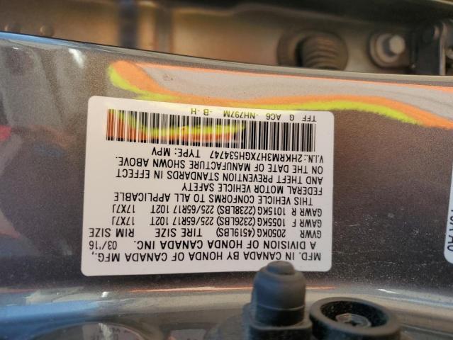 2016 HONDA CR-V EXL 2HKRM3H7XGH534747