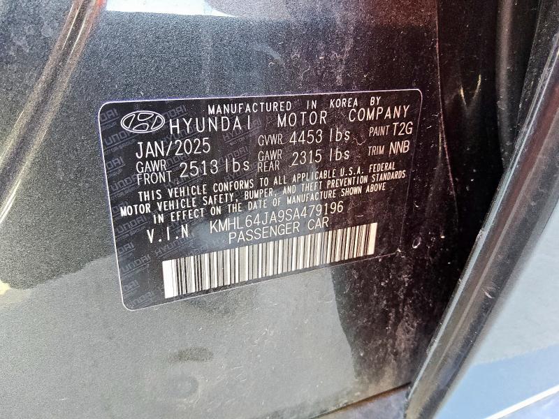 2025 HYUNDAI SONATA SEL KMHL64JA9SA479196