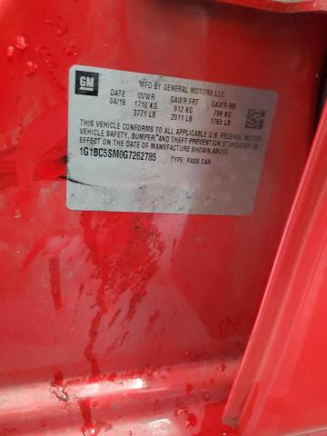 2016 CHEVROLET CRUZE LS - 1G1BC5SM0G7262785