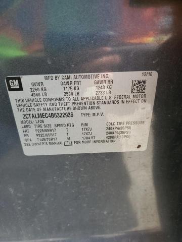 2011 GMC TERRAIN SL - 2CTALMEC4B6322936