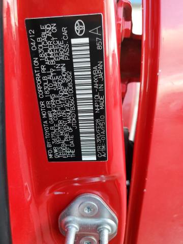 2012 TOYOTA PRIUS C - JTDKDTB36C1008382