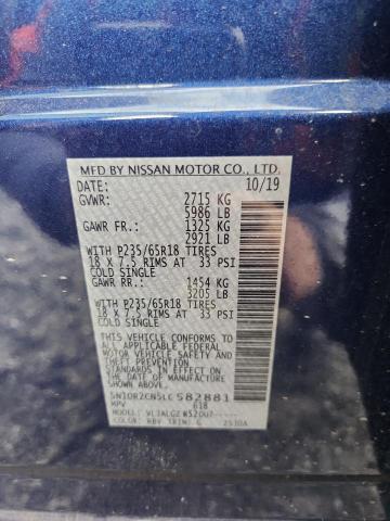 2020 NISSAN PATHFINDER #3293530411