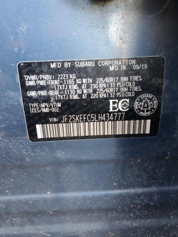 2020 SUBARU FORESTER C JF2SKEFC5LH434777