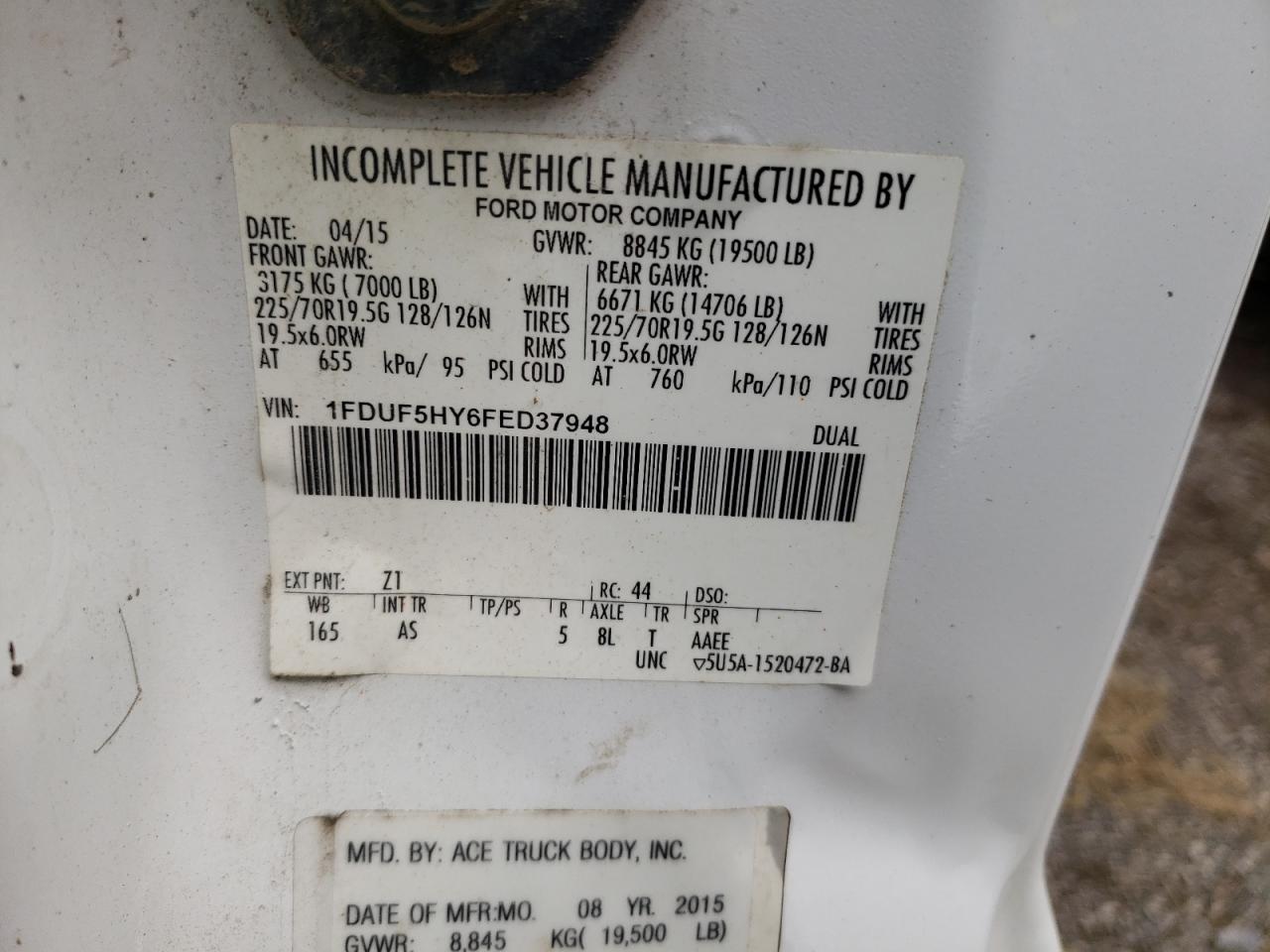 FORD F-550 SUPER DUTY