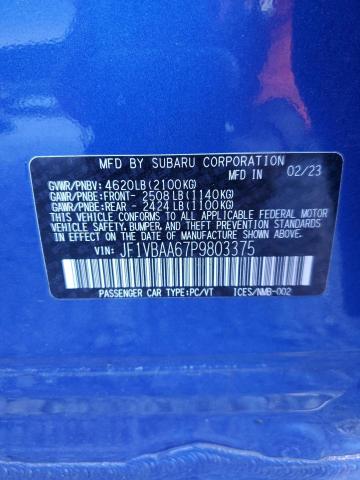 2023 SUBARU WRX #3296233455