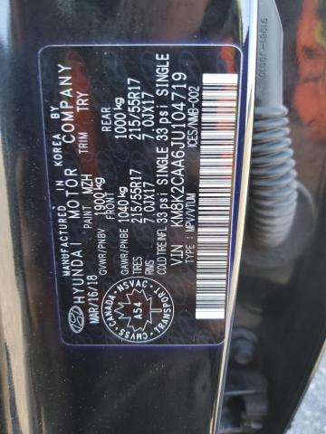 2018 HYUNDAI KONA SEL - KM8K2CAA6JU104719