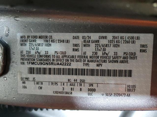 2024 FORD ESCAPE ACT 1FMCU9GN5RUA42222