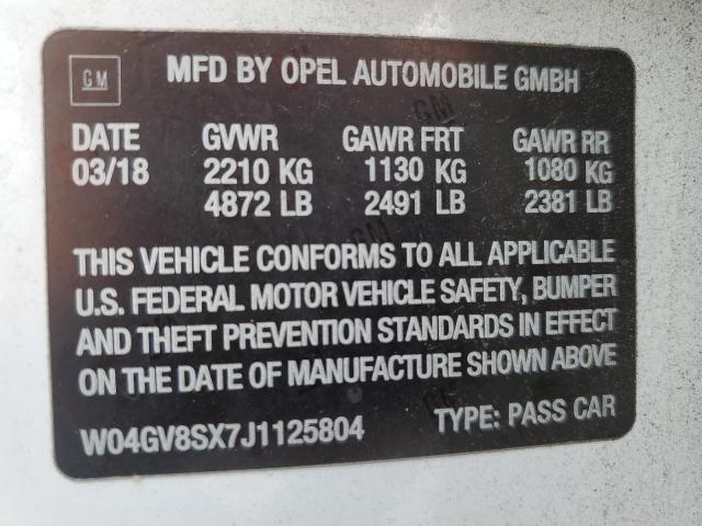 2018 BUICK REGAL TOUR W04GV8SX7J1125804