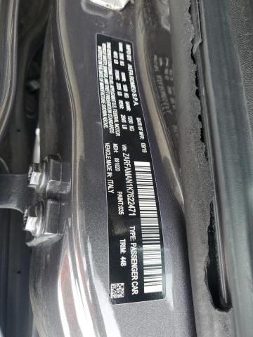 2019 ALFA ROMEO GIULIA - ZARFAMAN1K7622471